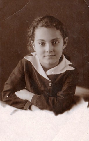 Yuliya Sinitsyn, daughter of Esphir Klionsky, Baku, Soviet Russia, 1938 