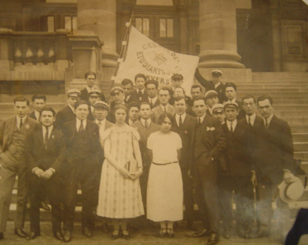 members of Jewish fraternity; 1921 Antwerpen, Belgium  

