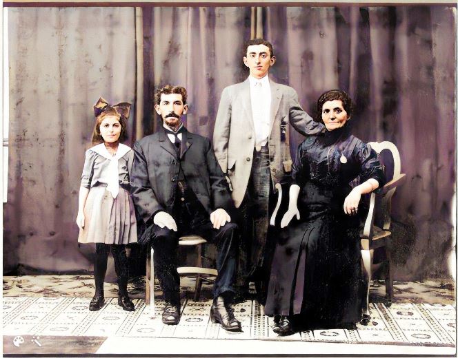 Family of Wolf/Wulf Clionsky(1867-1931), Bar mitzvah of Hyman [Chaim-Osher] Clionsky, circa 1910, Harrisberg, Penn, USA